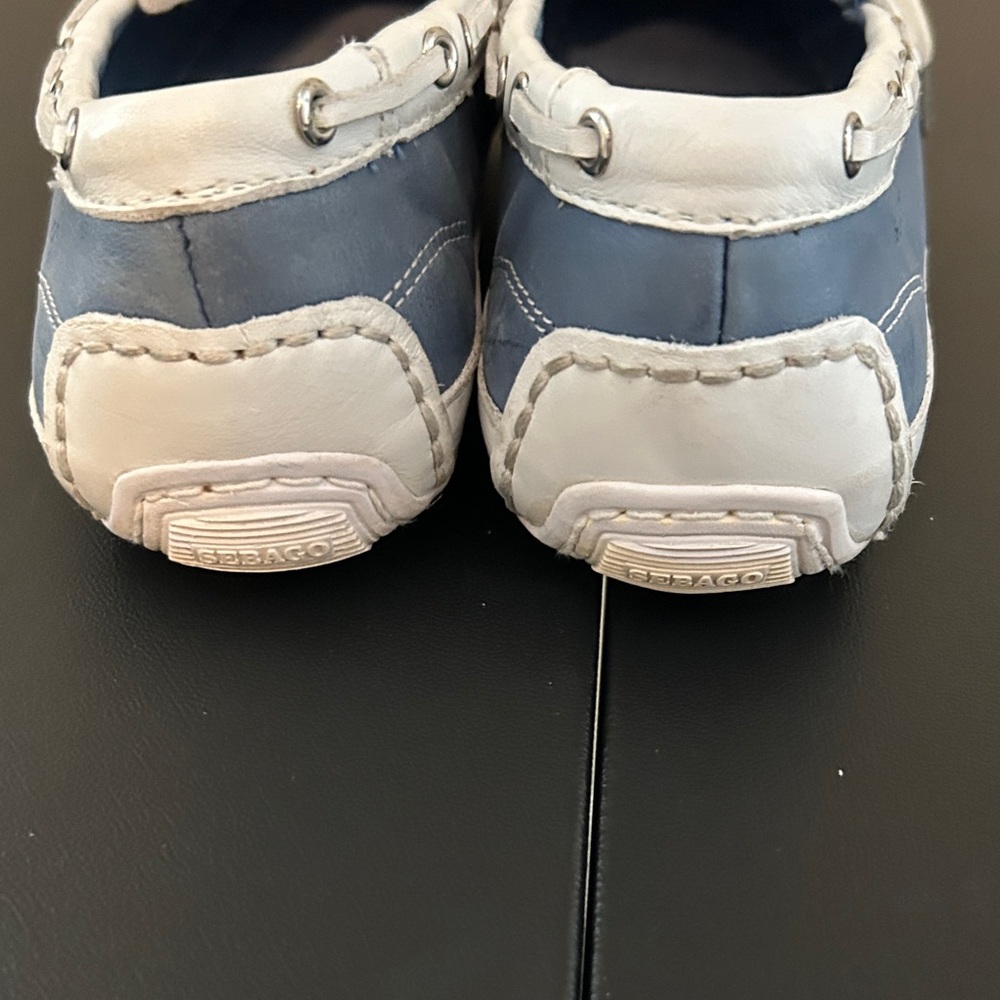 Sebago Blue and White Loafers - Picture 7 of 7